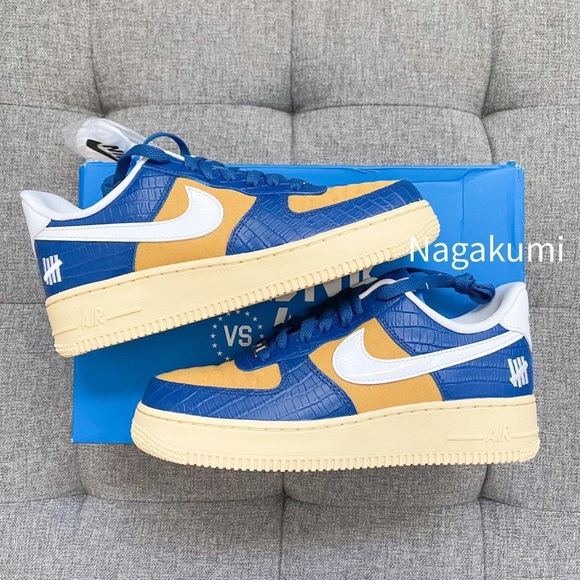💙💛🤍 Nike Air Force 1 x dunk undefeated edition - Picture 3 of 4